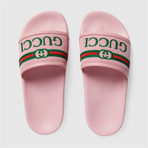 cute gucci slides|kids gucci slides size 6.